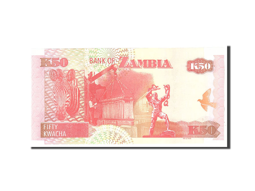 Banknote, Zambia, 50 Kwacha, 2008, Undated, KM:37g, UNC(65-70)