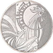 France, 10 Euro, Coq, 2015, AU(55-58), Silver, Gadoury:EU727