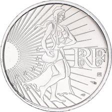 França, 10 Euro, 2009, Paris, Semeuse FDC, MS(65-70), Prata, Gadoury:EU337