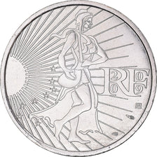 France, 10 Euro, 2009, Semeuse, MS(63), Silver, KM:1580