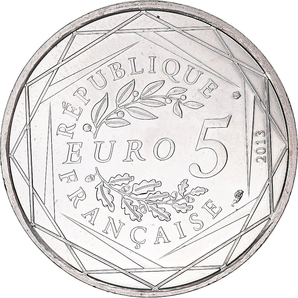 France, 5 Euro, 2013, Liberté., AU(55-58), Silver, Gadoury:EU645