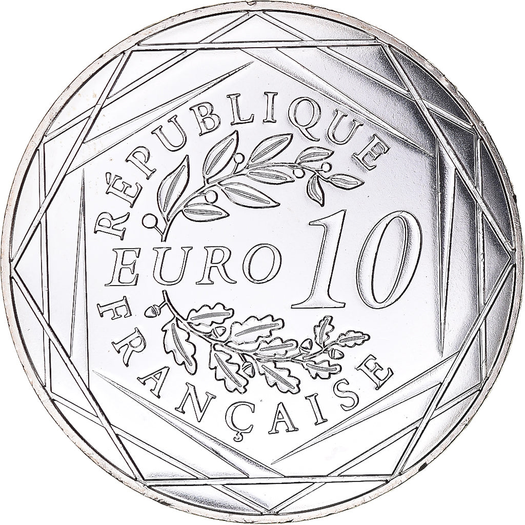 France, 10 Euro, Centenaire de l'Armistice, 2018, MS(64), Silver