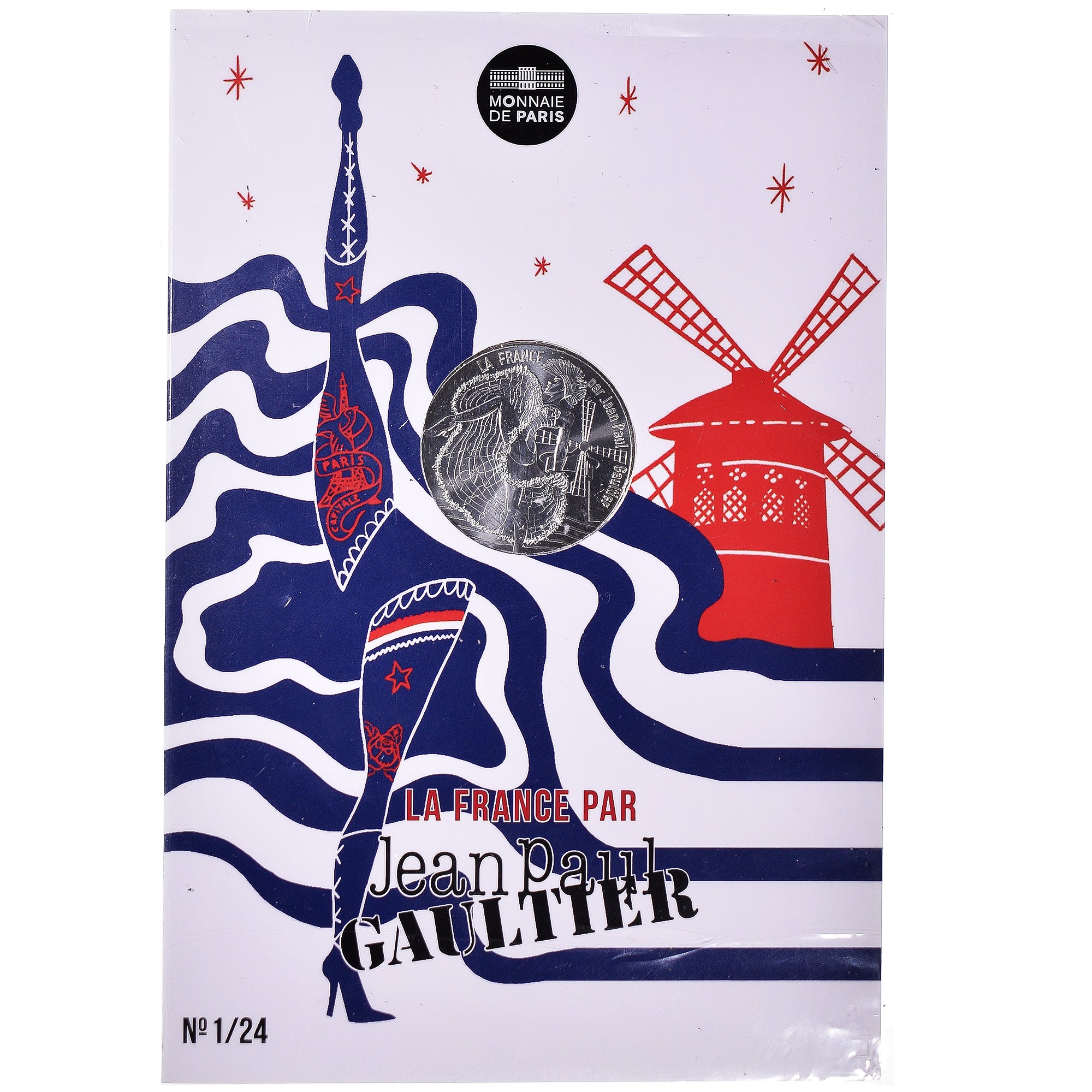 France, 10 Euro, Jean Paul Gaultier, 2017, Monnaie de Paris, n°1, MS(65-70)