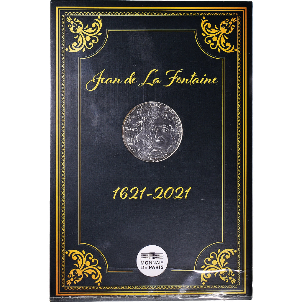 France, 10 Euro, 2021, Monnaie de Paris, Jean de la Fontaine.BU, MS(65-70)