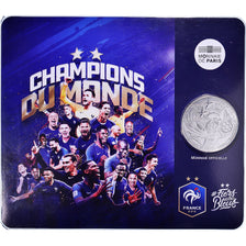 Francia, 10 Euro, 2018, Monnaie de Paris, Champions du Monde.BU., FDC, Plata
