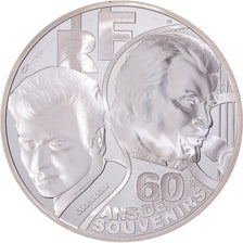 Francia, 10 Euro, 2020, Monnaie de Paris, Johnny Hallyday .BE., FDC, Plata