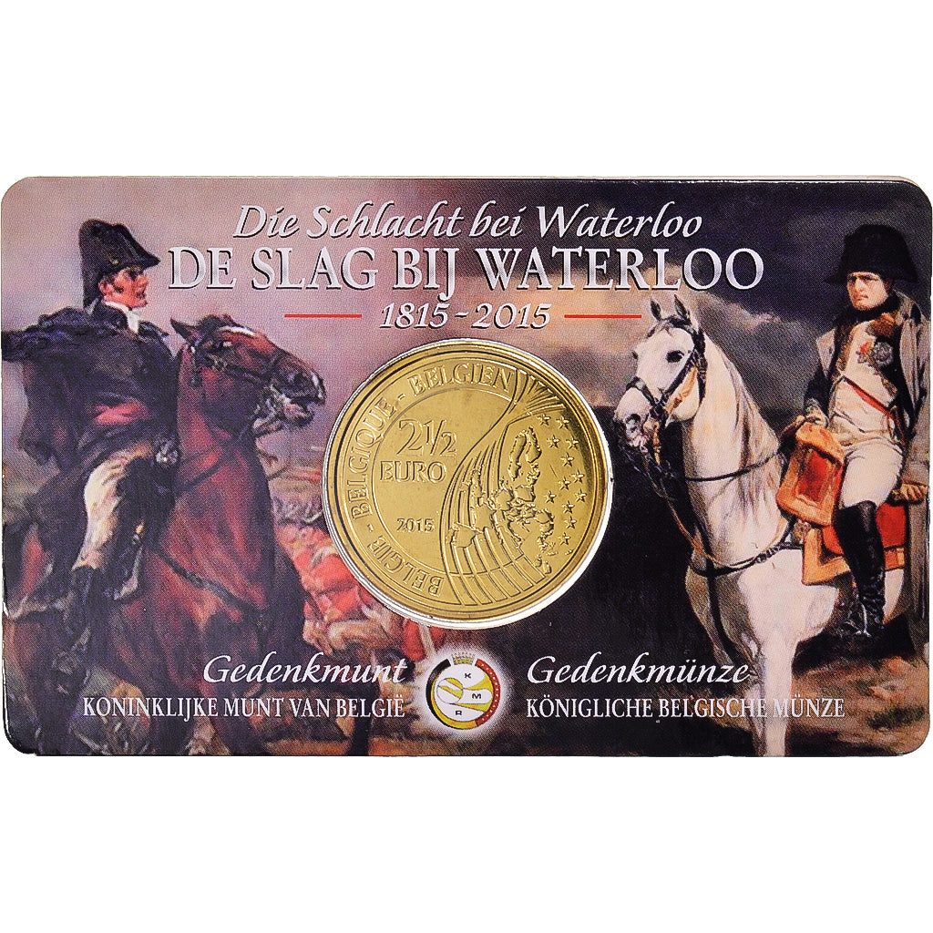 Belgium, 2.5 EURO, 2015, Royal Belgium Mint, Bataille de Waterloo .FDC