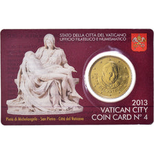 Cité du Vatican, 50 Euro Cent, 2013, Rome, Card N. 4 2013 Papst Benedikt