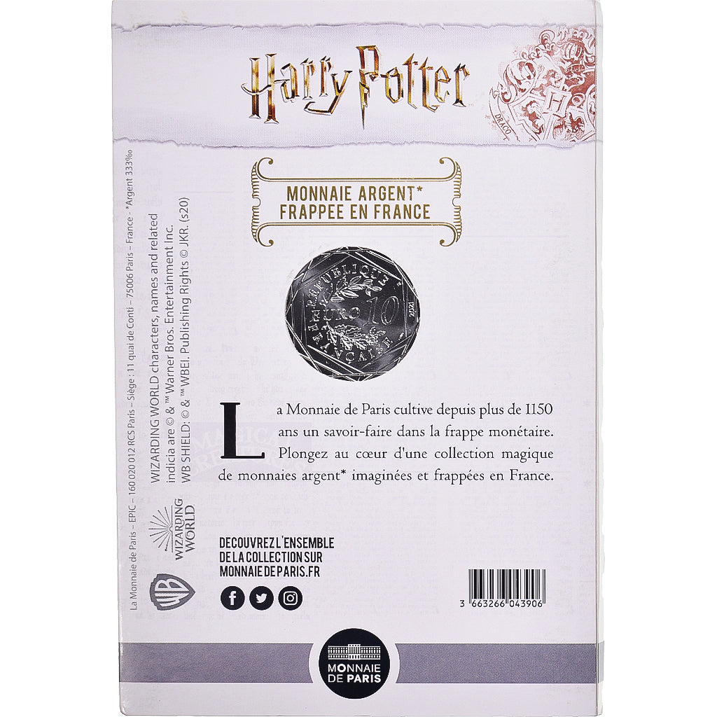 Francia, 10 Euro, 2021, Monnaie de Paris, Harry Potter et le le prisonnier