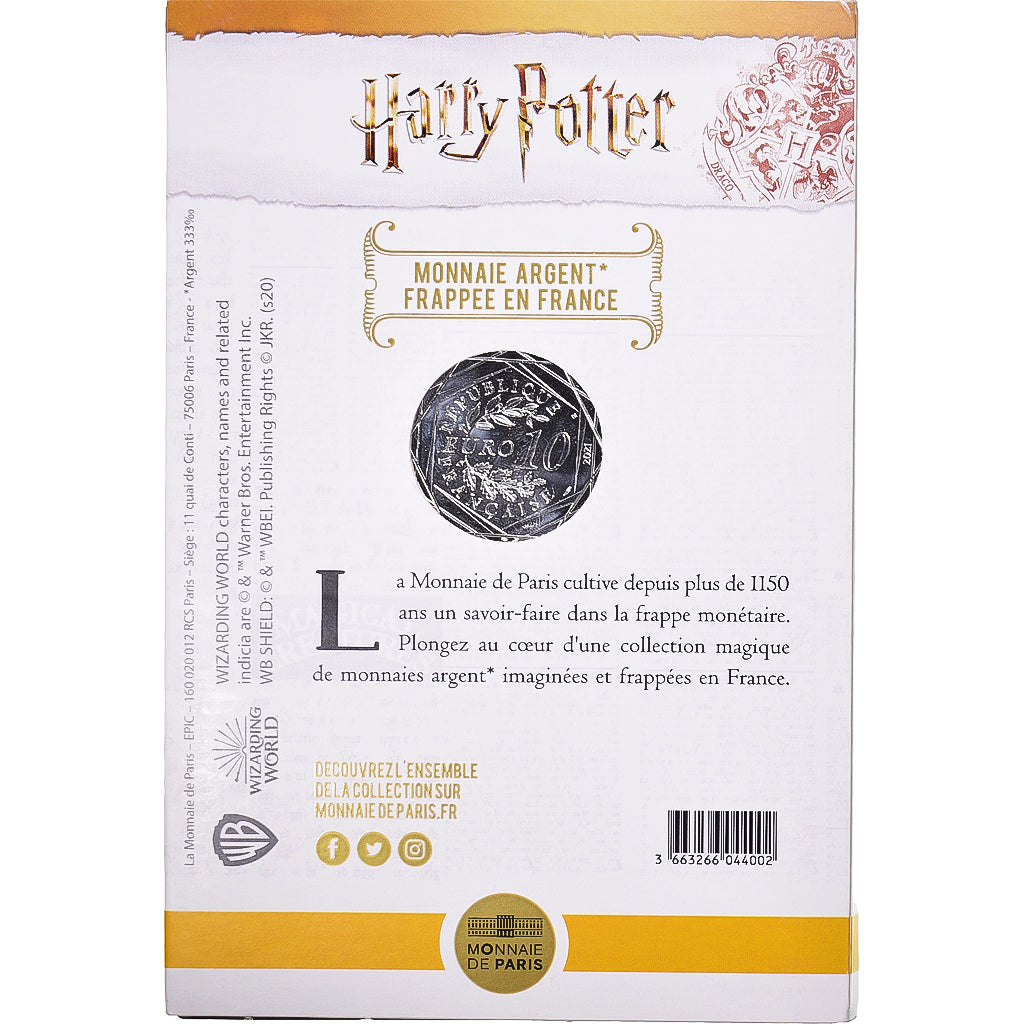Francia, 10 Euro, 2021, Monnaie de Paris, Harry Potter et l'ordre du