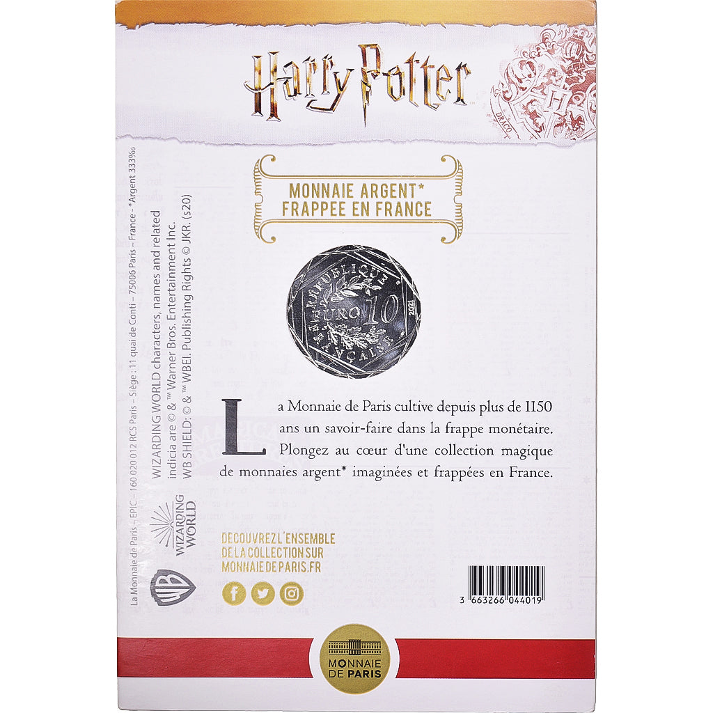 Francja, 10 Euro, 2021, Monnaie de Paris, Harry Potter et le prince de SANG