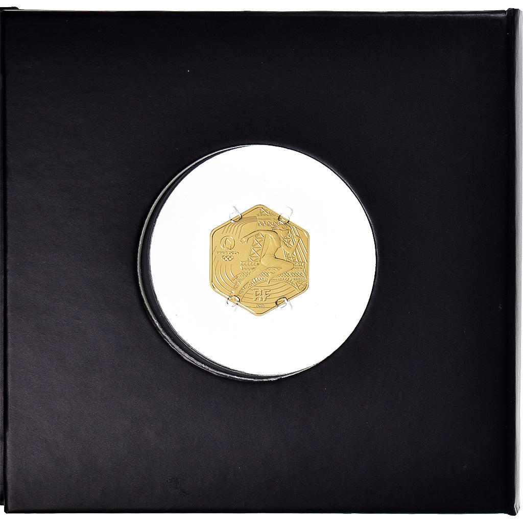 Frankrijk, 250 Euro, 2021, Monnaie de Paris, Olympic Games Paris 2024 .BU, FDC