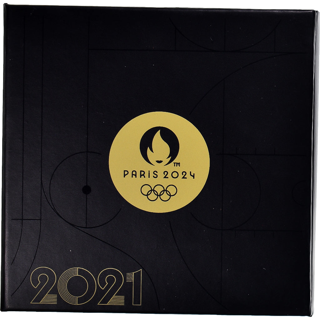 Frankrijk, 250 Euro, 2021, Monnaie de Paris, Olympic Games Paris 2024 .BU, FDC