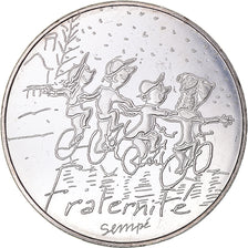France, 10 Euro, Fraternité Hiver Sempé, 2014, MS(63), Silver, Gadoury:EU719