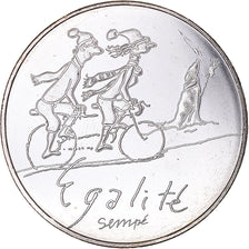 França, 10 Euro, Egalité Hiver Sempé, 2014, Paris, MS(64), Prata
