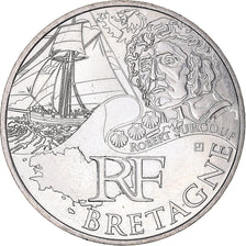 France, 10 Euro, Bretagne, 2012, Paris, MS(63), Silver, KM:1866
