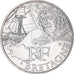France, 10 Euro, Bretagne, 2012, Paris, MS(63), Silver, KM:1866