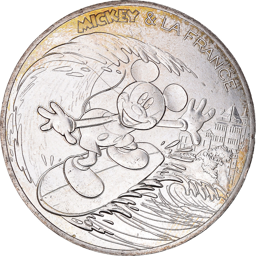 Francia, 10 Euro, 2018, Monnaie de Paris, Mickey Nouvelle Vague, SC, Plata