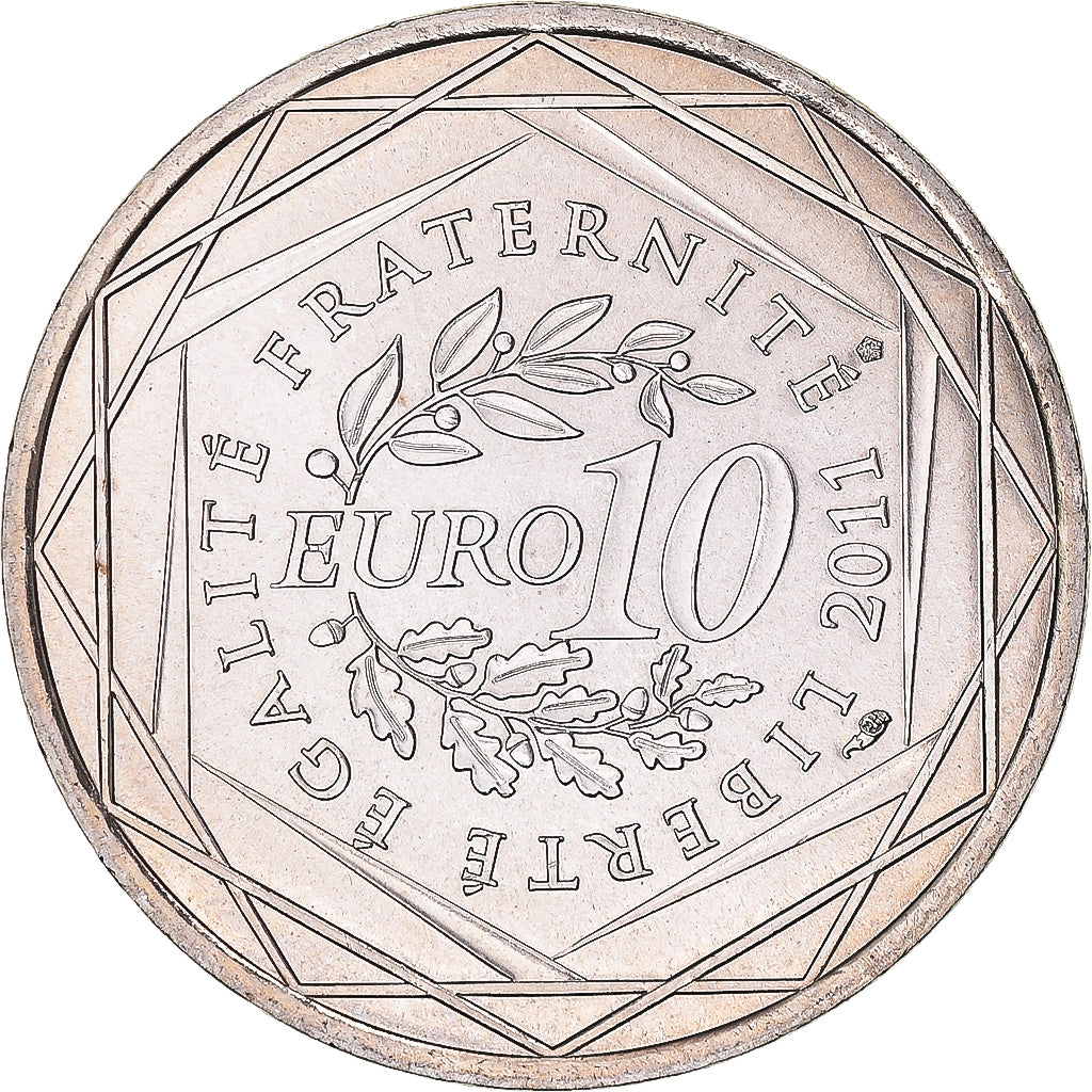 Francia, 10 Euro, Ile de France, 2011, Paris, SC, Plata, KM:1739