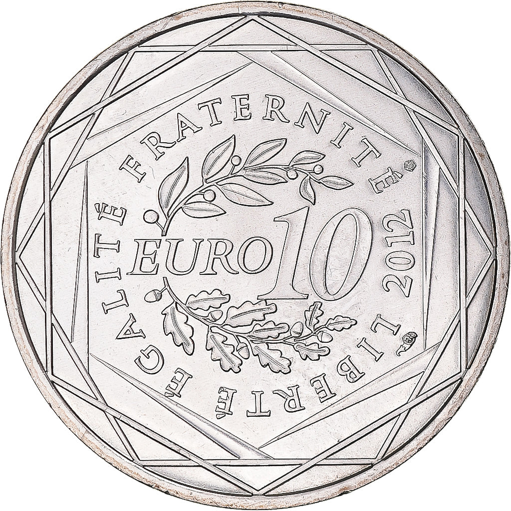 Francia, 10 Euro, 2012, Paris, Ile De France, SC, Plata, Gadoury:EU514, KM:1875