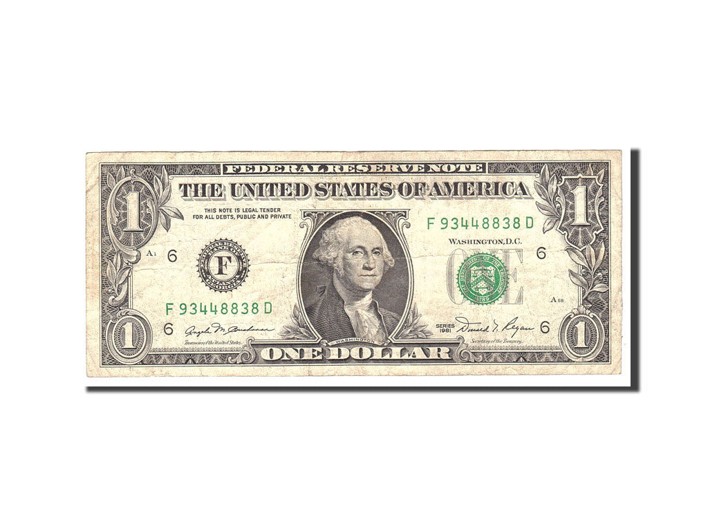 United States, One Dollar, 1981, KM:3505, Undated, VF(20-25)