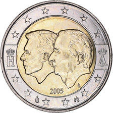 Belgium, 2 Euro, Schengen Agreement, 2005, Brussels, MS(63), Bi-Metallic, KM:240
