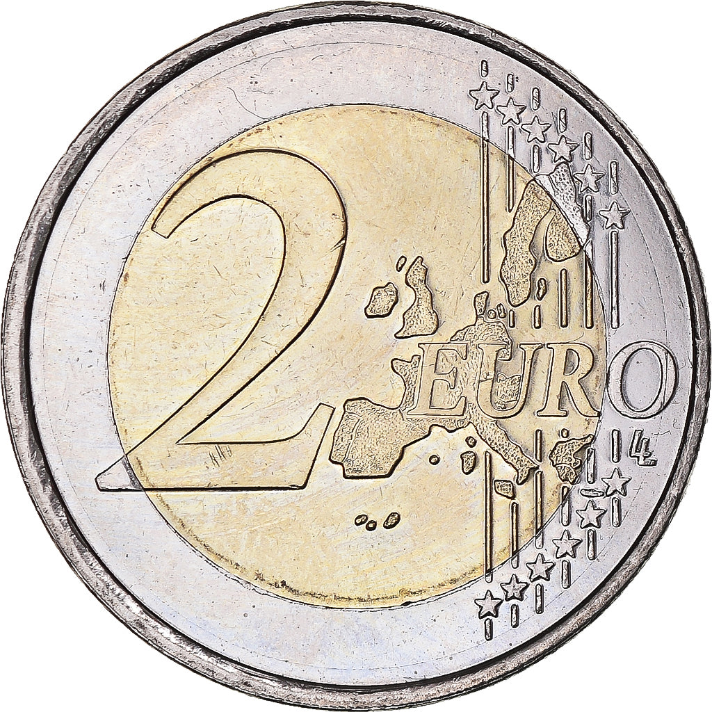 Belgium, 2 Euro, Schengen Agreement, 2005, Brussels, MS(63), Bi-Metallic, KM:240