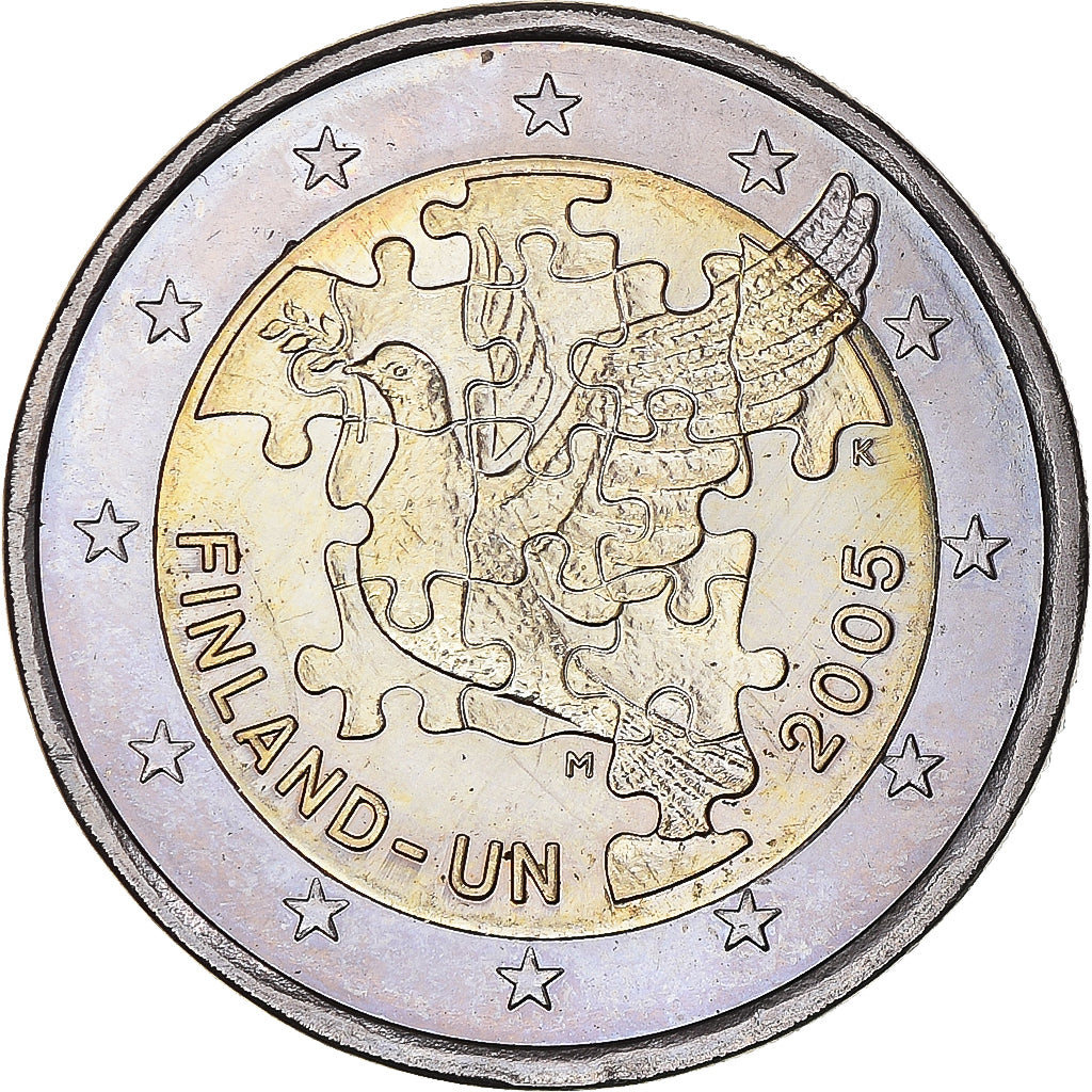 Finlandia, 2 Euro, 2005, Vantaa, SC, Bimetálico, KM:119