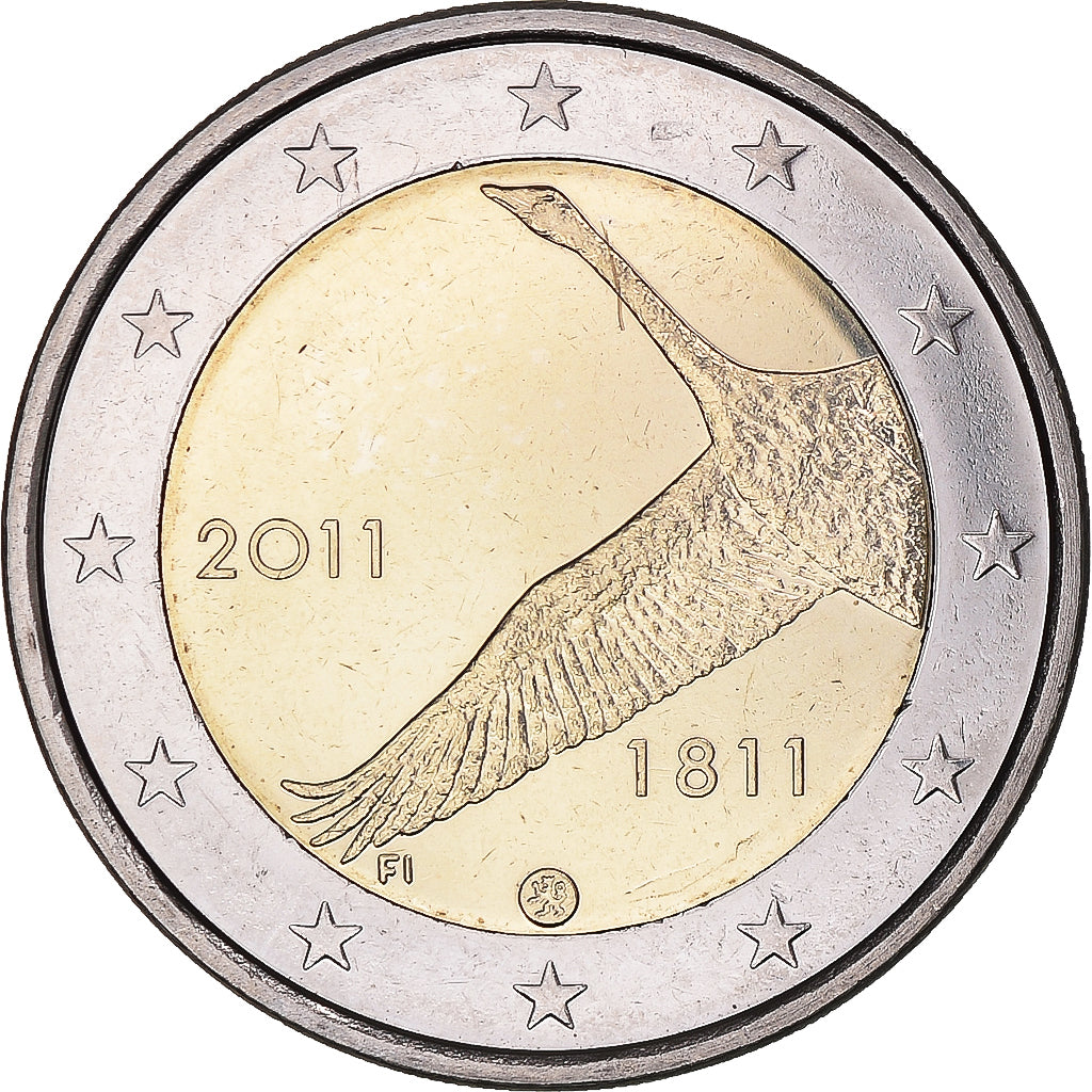 Finland, 2 Euro, Banque, 2011, Vantaa, MS(63), Bi-Metallic, KM:163