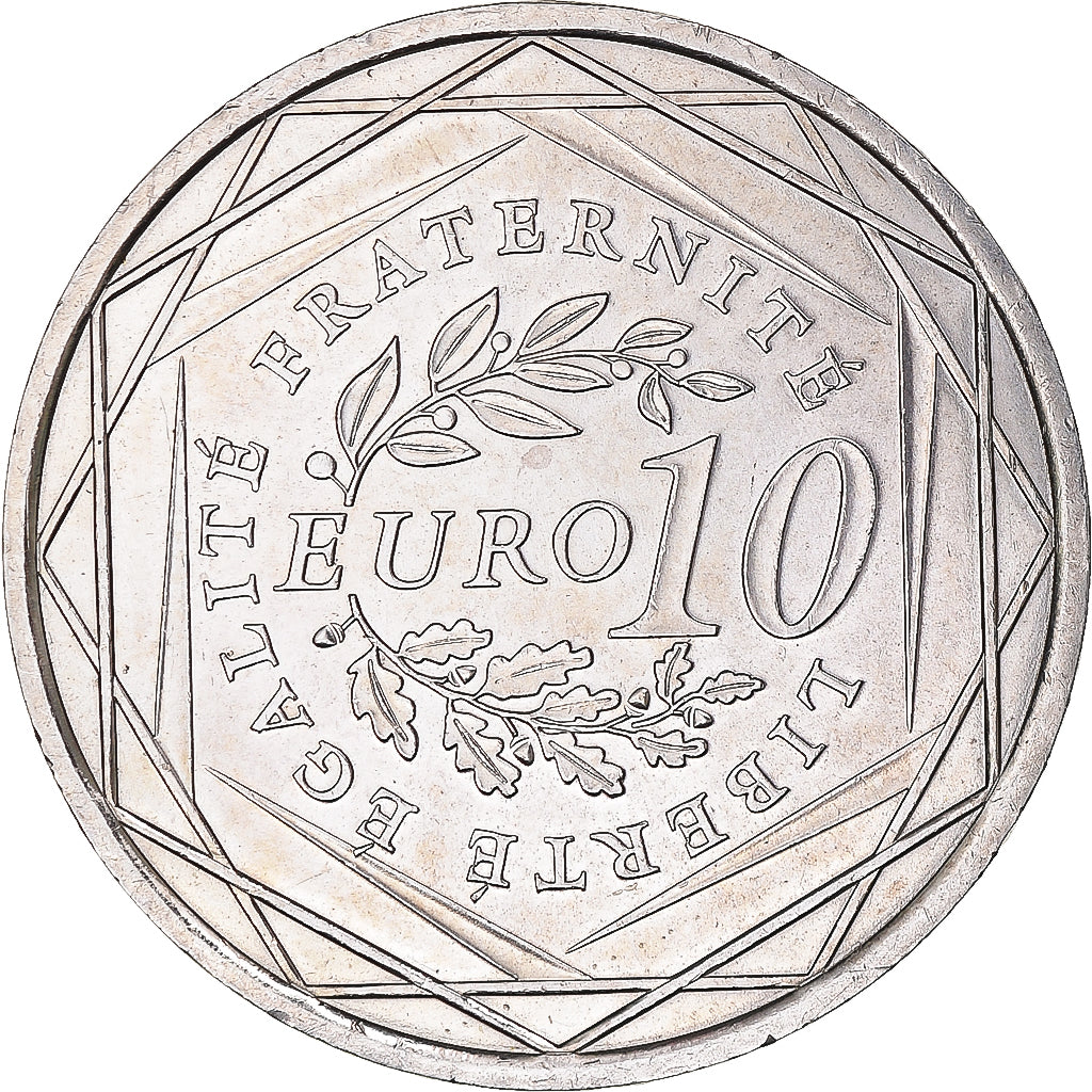 France, 10 Euro, 2009, Paris, AU(55-58), Silver, KM:1580