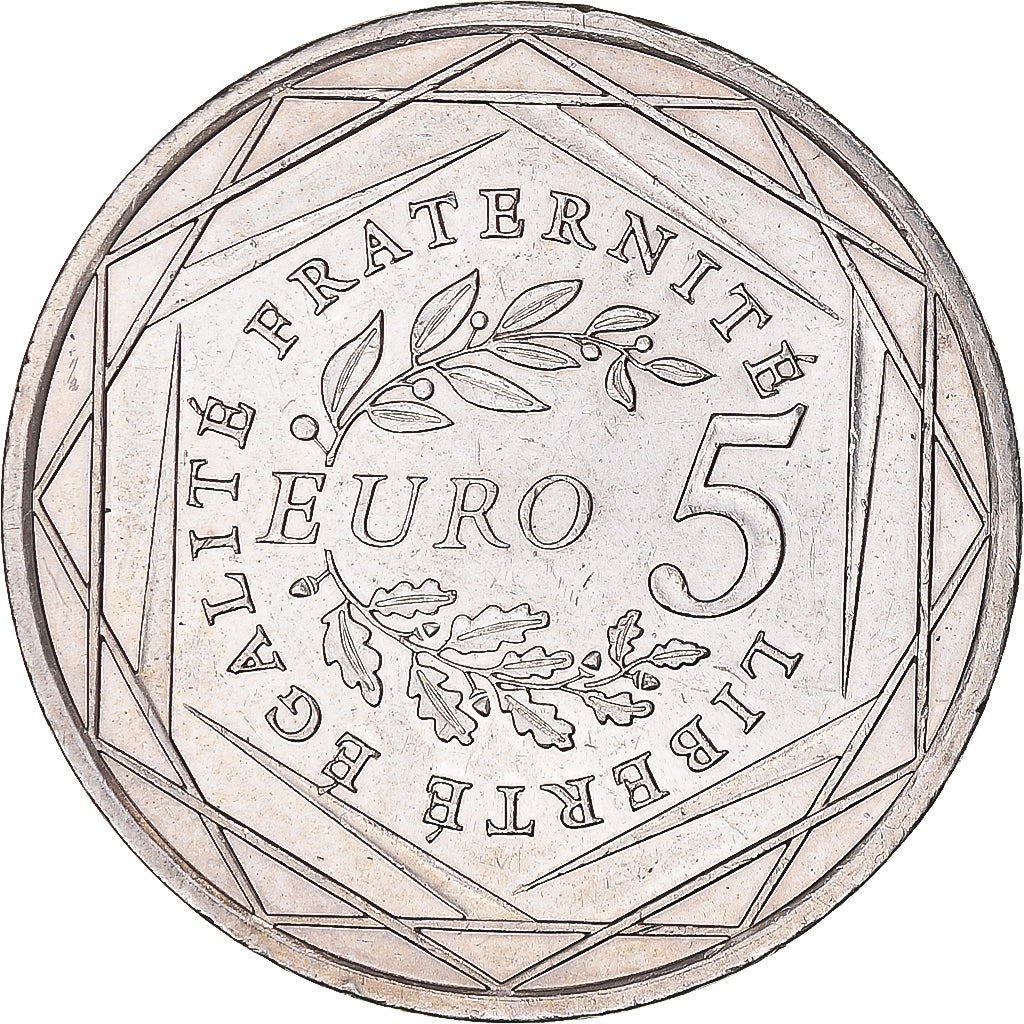 France, 5 Euro, 2008, TTB, Argent, Gadoury:EU287, KM:1534