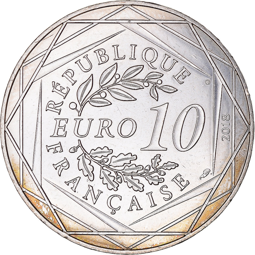 Francia, 10 Euro, 2018, Monnaie de Paris, Mickey Le roi de la petite reine, SPL