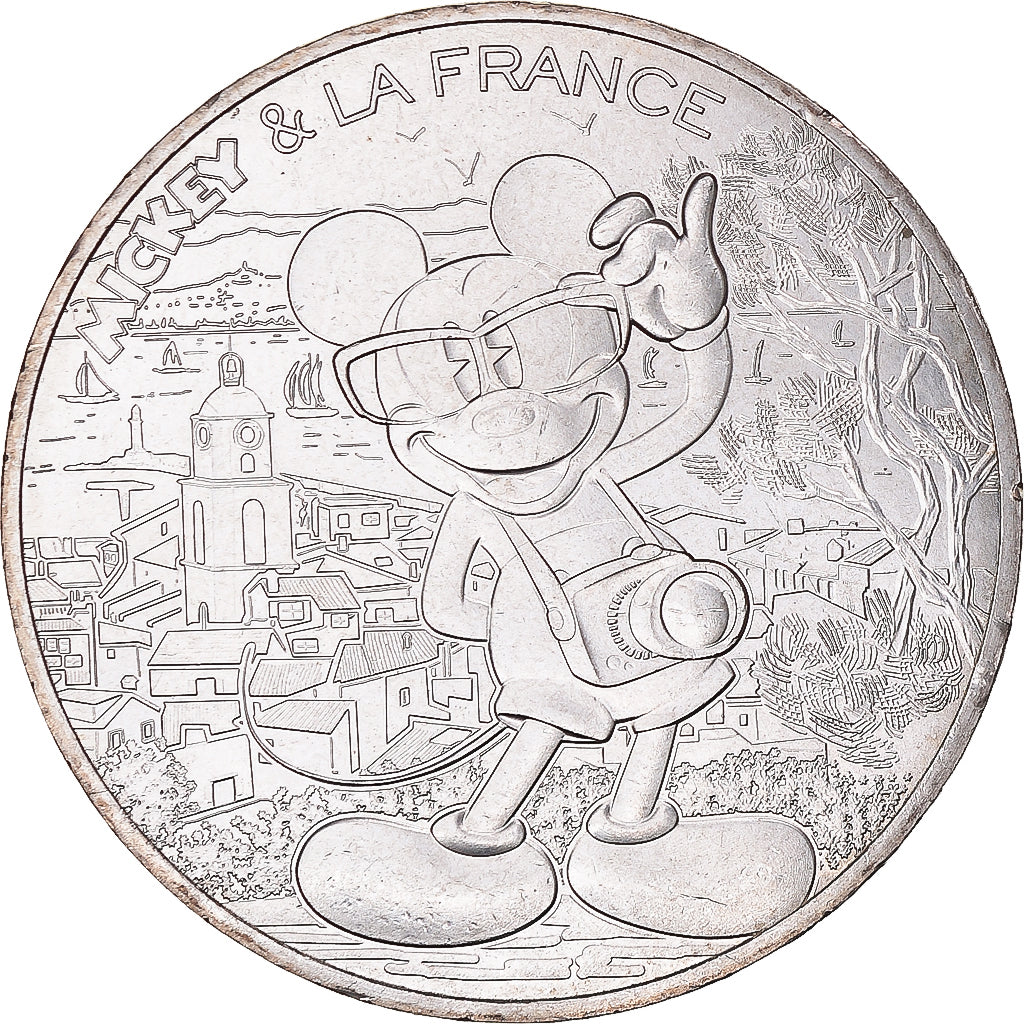 France, 10 Euro, 2018, Monnaie de Paris, Mickey Soleil ardent, SUP+, Argent