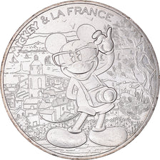 France, 10 Euro, 2018, Monnaie de Paris, Mickey Soleil ardent, SUP+, Argent