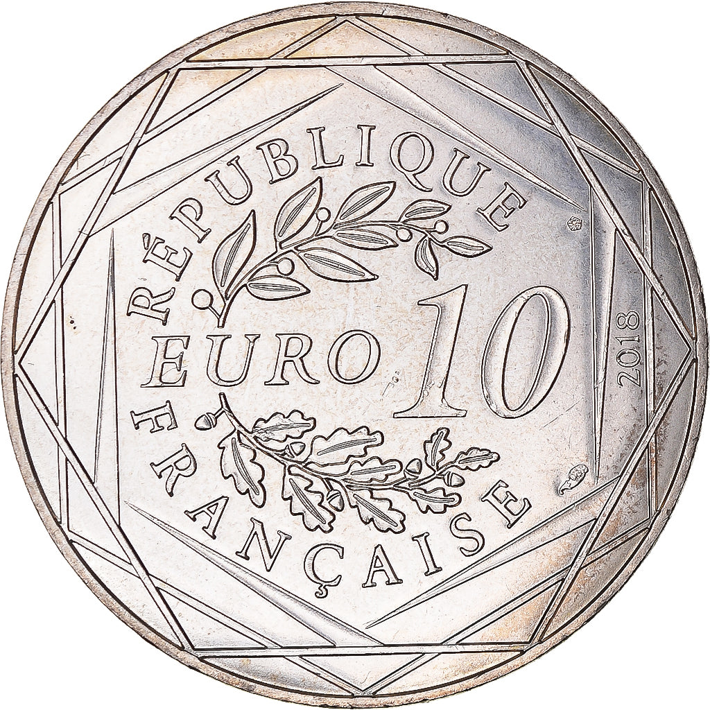 France, 10 Euro, 2018, Monnaie de Paris, Mickey Soleil ardent, SUP+, Argent