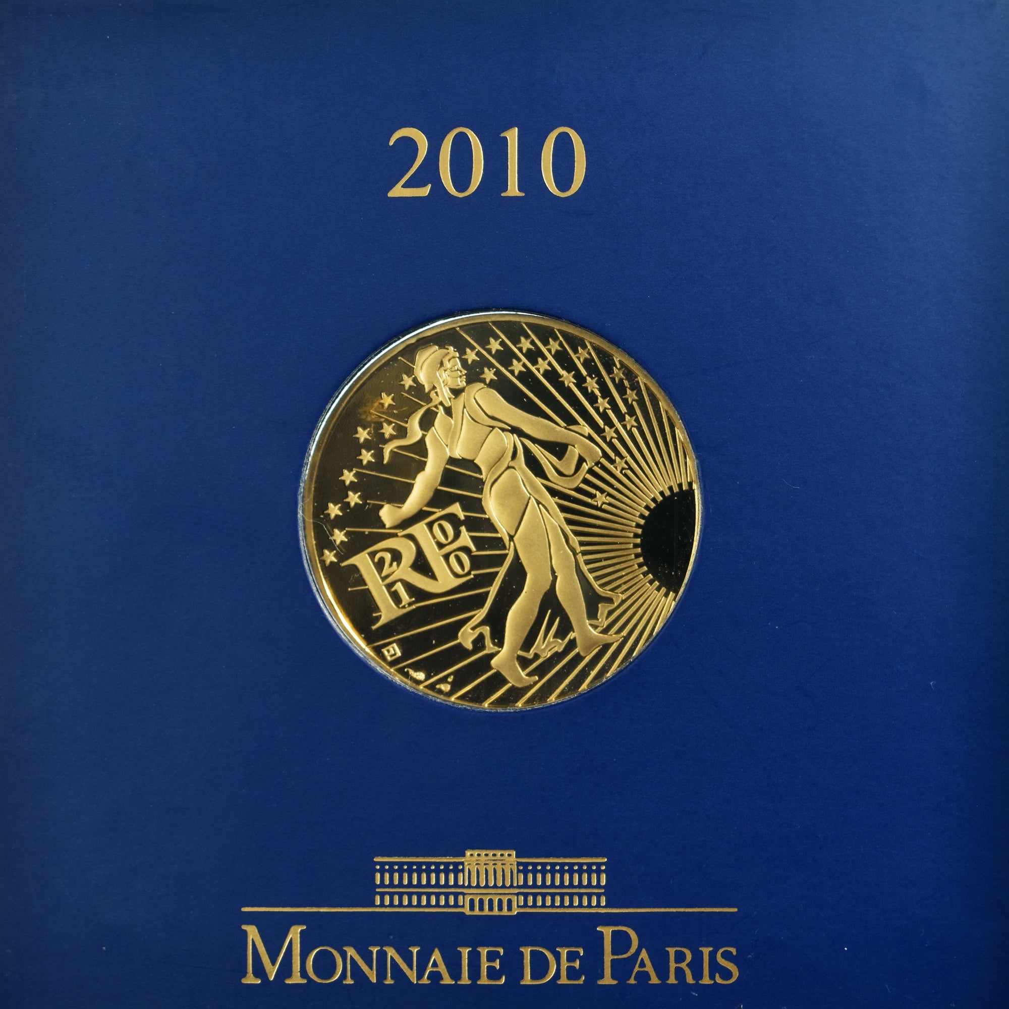 France, Monnaie de Paris, 500 Euro, 2010, Pessac, Semeuse.BU, MS(65-70), Gold