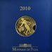 França, Monnaie de Paris, 500 Euro, 2010, Pessac, Semeuse.BU, MS(65-70)