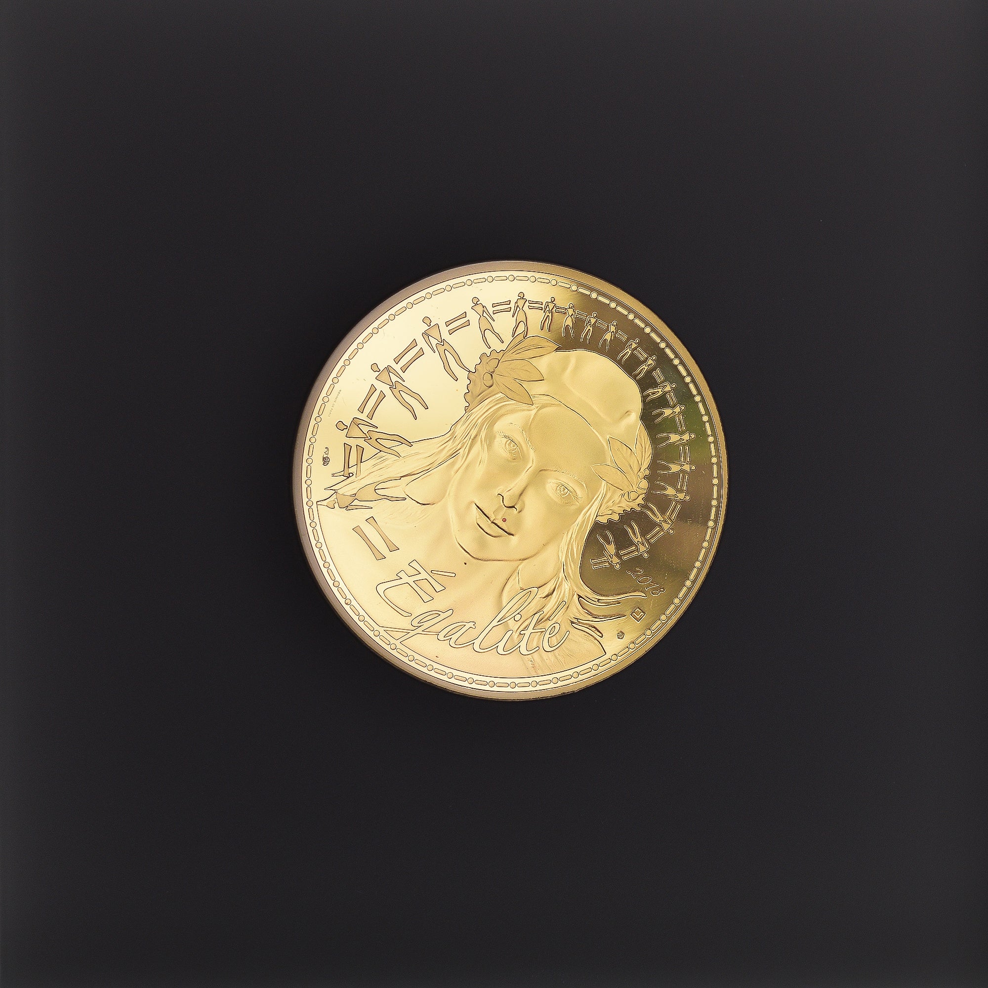 Frankrijk, Parijse munten, 1000 Euro, Marianne, Egalité, 2018, Pessac, FDC