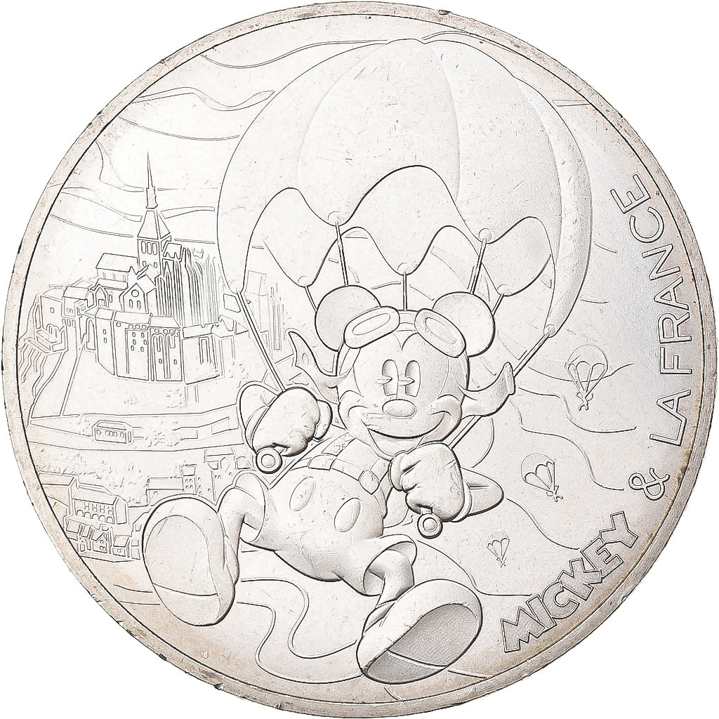 France, 10 Euro, 2018, Monnaie de Paris, Mickey  Libre comme l'air., SUP+