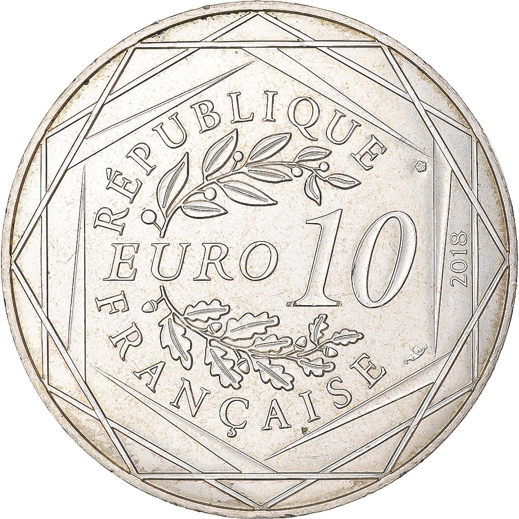 France, 10 Euro, 2018, Monnaie de Paris, Fugue à la Cathédrale, SUP+, Argent