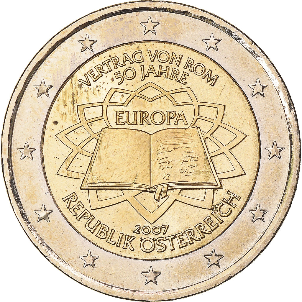 Austria, 2 Euro, 2007, Vienna, MS(63), Bi-Metallic, KM:3150
