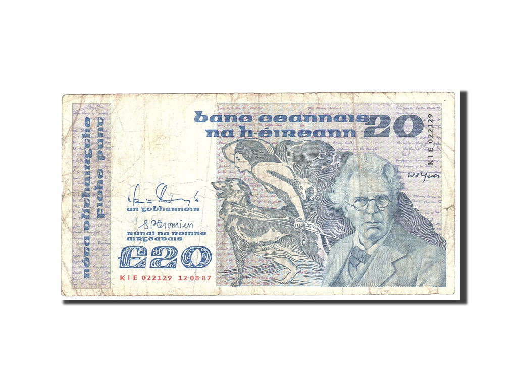 Banknote, Ireland - Republic, 20 Pounds, 1987, 1987-08-12, KM:73c, VF(20-25)