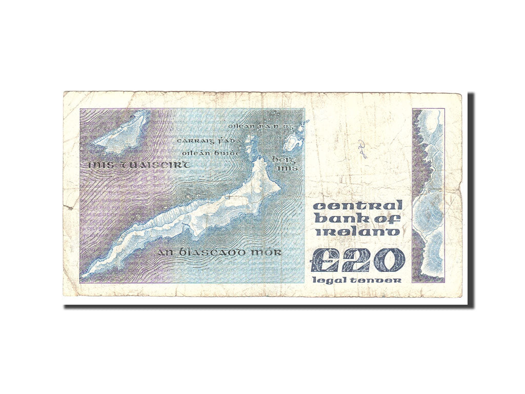 Banknote, Ireland - Republic, 20 Pounds, 1987, 1987-08-12, KM:73c, VF(20-25)