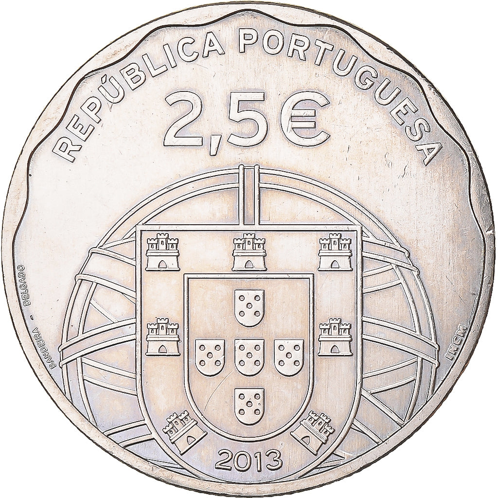 Portogallo, 2-1/2 Euro, 2013, Lisbon, BB, Rame-nichel, KM:855