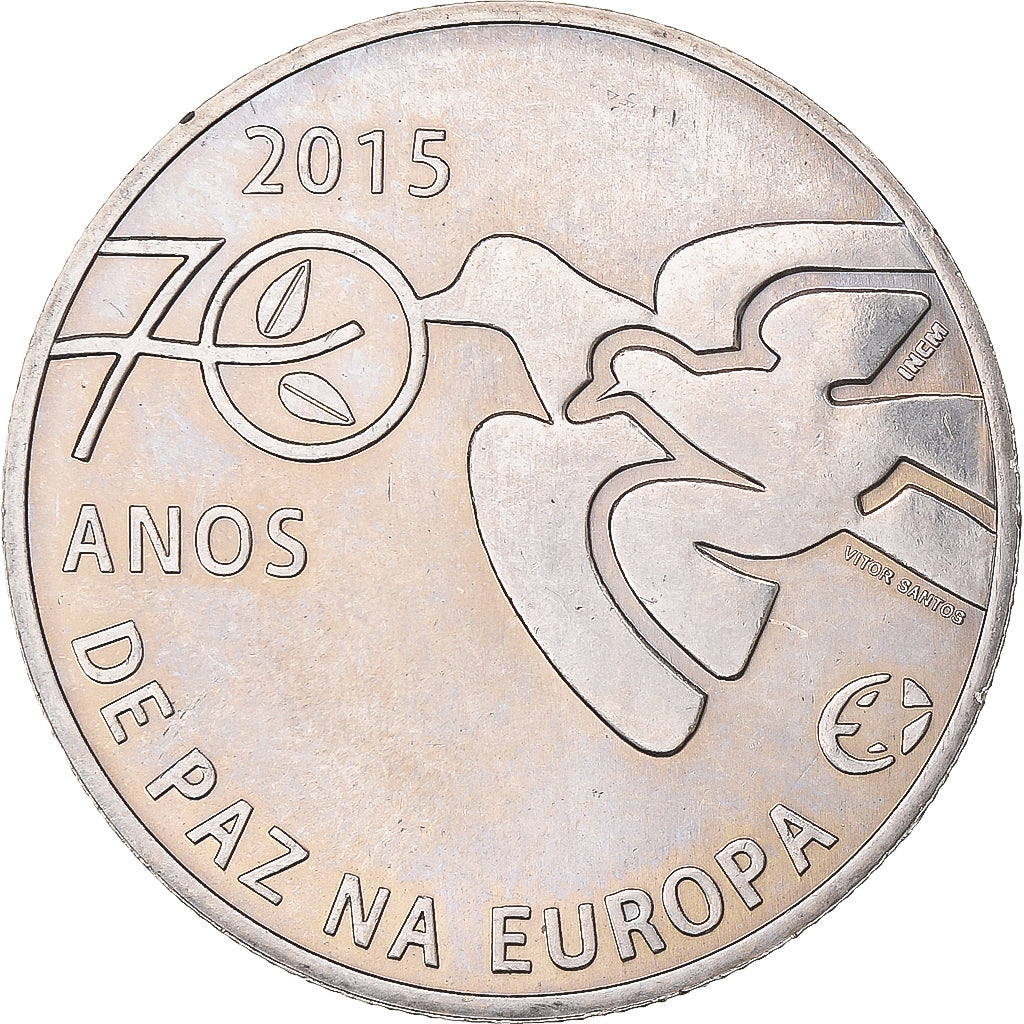 Portugal, 2-1/2 Euro, 2015, Anos de Paz na Europa, AU(50-53), Cupronickel