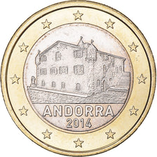 Andorra, 1 Euro, 2014, MS(63), Bi-Metallic, KM:526