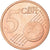 Andorra, 5 Euro Cent, 2014, MS(63), Aço Cromado a Cobre
