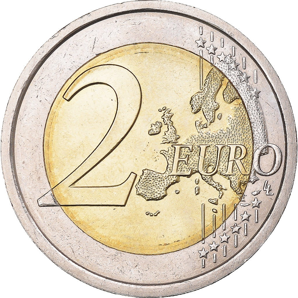 Italy, 2 Euro, 2009, LOUIS BRAILLE., MS(63), Bi-Metallic