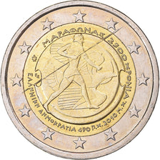 Greece, 2 Euro, Marathon, 2010, Athens, MS(63), Bi-Metallic, KM:236