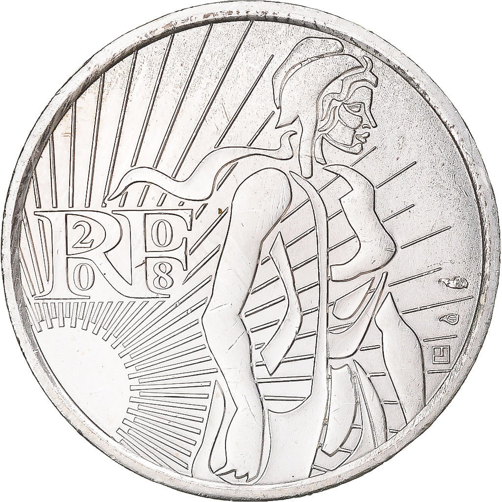 Francja, 5 Euro, 2008, AU(50-53), Srebro, Gadoury:EU287, KM:1534